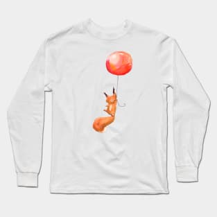 Balloon Squirrel Long Sleeve T-Shirt